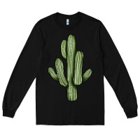 Black cactus Long Sleeve Tee - JahusDesignShop