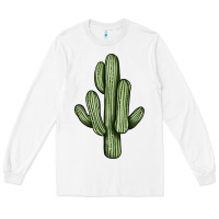White cactus Long Sleeve Tee - JahusDesignShop