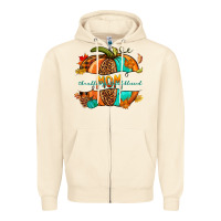 Sandshell thankful grateful blessed mom pumpkin Zipper Hoodie - NancyCooperArtShop
