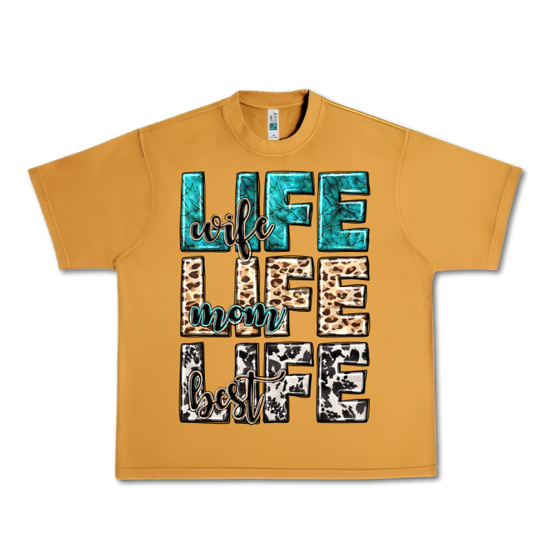 Wife Life Wife Mom Life Best Urban Heavy Tee by NancyCooperArtShop | Teevron
