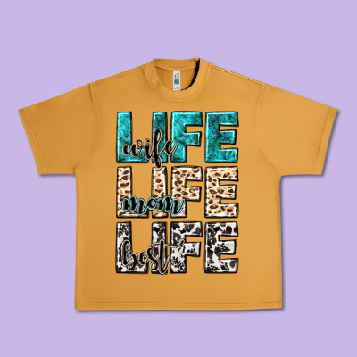 Wife Life Wife Mom Life Best Urban Heavy Tee Designed By Nancycooperartshop