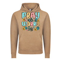 Vintage Coffee pray more worry less Vintage Hoodie - MaliasSmallBusiness