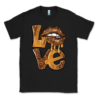 Black love leopard with lips Classic Tee - NancyCooperArtShop
