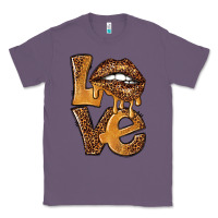 Lavender love leopard with lips Classic Tee - NancyCooperArtShop