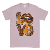 Lilac love leopard with lips Classic Tee - NancyCooperArtShop