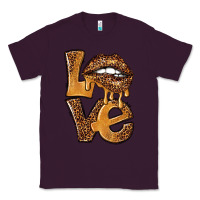 Plum love leopard with lips Classic Tee - NancyCooperArtShop
