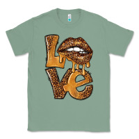 Sage love leopard with lips Classic Tee - NancyCooperArtShop