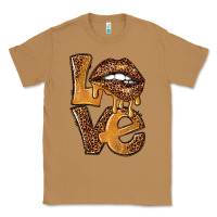 Toasted Coconut love leopard with lips Classic Tee - NancyCooperArtShop