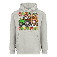 Moon Dust merry christmas crew tractor Heavyweight Hoodie - CowGirlArtShop