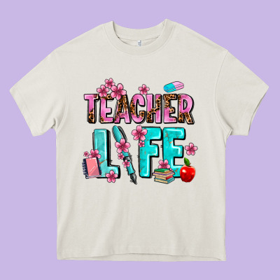 Teacher Life Heavy Core Tee Designed By Adodesignshop