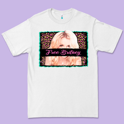 Free Britney Leopard Glitter Premium Tee Designed By Adodesignshop