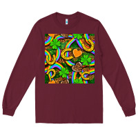 Burgundy St. Patricks rainbow seamless Long Sleeve Tee - BundleAndBundleShop