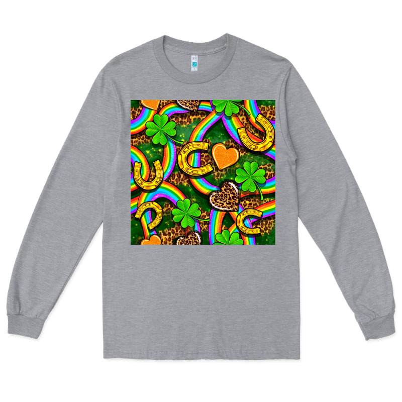 St. Patricks Rainbow Seamless Long Sleeve Tee by BundleAndBundleShop | Teevron