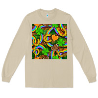 Mushroom St. Patricks rainbow seamless Long Sleeve Tee - BundleAndBundleShop