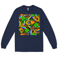 Navy St. Patricks rainbow seamless Long Sleeve Tee - BundleAndBundleShop