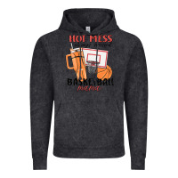 Vintage Black hot mess always stressed basketball mama Vintage Hoodie - MaliasSmallBusiness