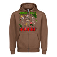 Chestnut Jingle bell rockin' Zipper Hoodie - NancyCooperArtShop