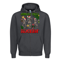 Smoke Jingle bell rockin' Zipper Hoodie - NancyCooperArtShop