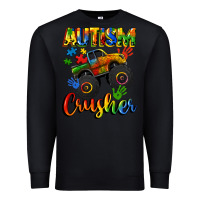 Black autism crusher Premium Sweatshirt - CowGirlArtShop
