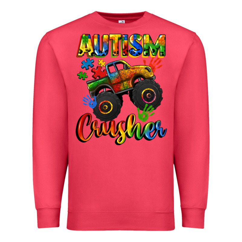 Autism Crusher Premium Sweatshirt by CowGirlArtShop | Teevron