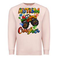 Pale Pink autism crusher Premium Sweatshirt - CowGirlArtShop