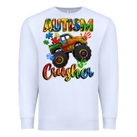White autism crusher Premium Sweatshirt - CowGirlArtShop