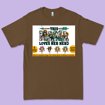 This Mama  Loves Her Herd Goats Premium Tee Designed By Jasminsmagicworld