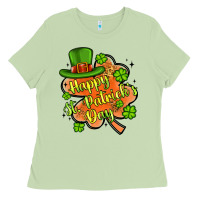 Matcha happy st patrick s day shamrock Ladies Tee - Artiststas