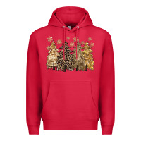 Cardinal merry christmas leopard trees Premium Hoodie - CowGirlArtShop