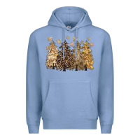 Colony Blue merry christmas leopard trees Premium Hoodie - CowGirlArtShop