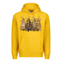 Lemon merry christmas leopard trees Premium Hoodie - CowGirlArtShop
