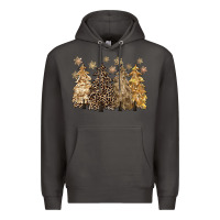 Smoke merry christmas leopard trees Premium Hoodie - CowGirlArtShop