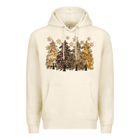 Tofu merry christmas leopard trees Premium Hoodie - CowGirlArtShop