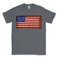 Charcoal Heather American flag Classic Tee - JahusDesignShop