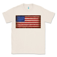 Natural American flag Classic Tee - JahusDesignShop