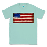 Seafoam American flag Classic Tee - JahusDesignShop
