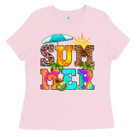 Bubblegum Pink summer Ladies Tee - RanaPortraitStore