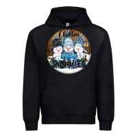 Black Chillin With My Snowmies Urban Hoodie - FaDigitalArtStudio