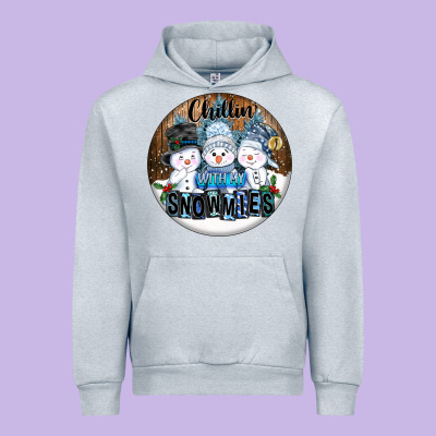 Chillin With My Snowmies Urban Hoodie Designed By Fadigitalartstudio
