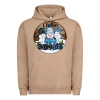 Pigment Burro Chillin With My Snowmies Urban Hoodie - FaDigitalArtStudio