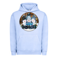 Pigment Grape Ice Chillin With My Snowmies Urban Hoodie - FaDigitalArtStudio
