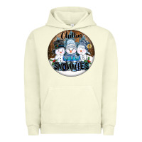 Pigment Pistachio Chillin With My Snowmies Urban Hoodie - FaDigitalArtStudio