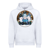 White Chillin With My Snowmies Urban Hoodie - FaDigitalArtStudio