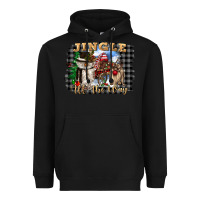 Black jingle all the way Heavyweight Hoodie - CowGirlArtShop