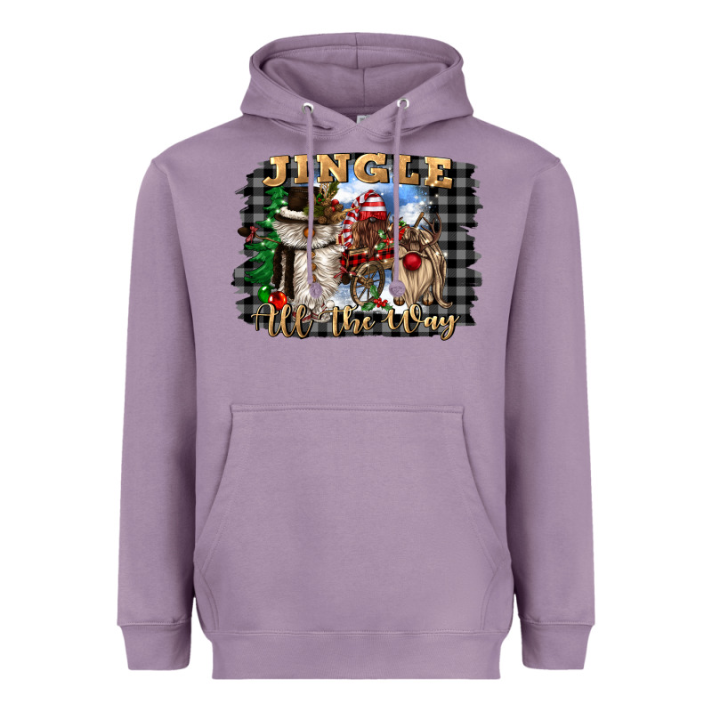 Jingle All The Way Heavyweight Hoodie by CowGirlArtShop | Teevron