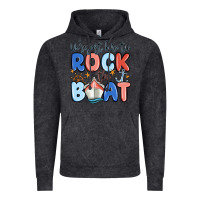 Vintage Black were just here to rock the boat Vintage Hoodie - MaliasSmallBusiness