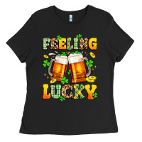 Black feeling lucky Ladies Tee - Artiststas