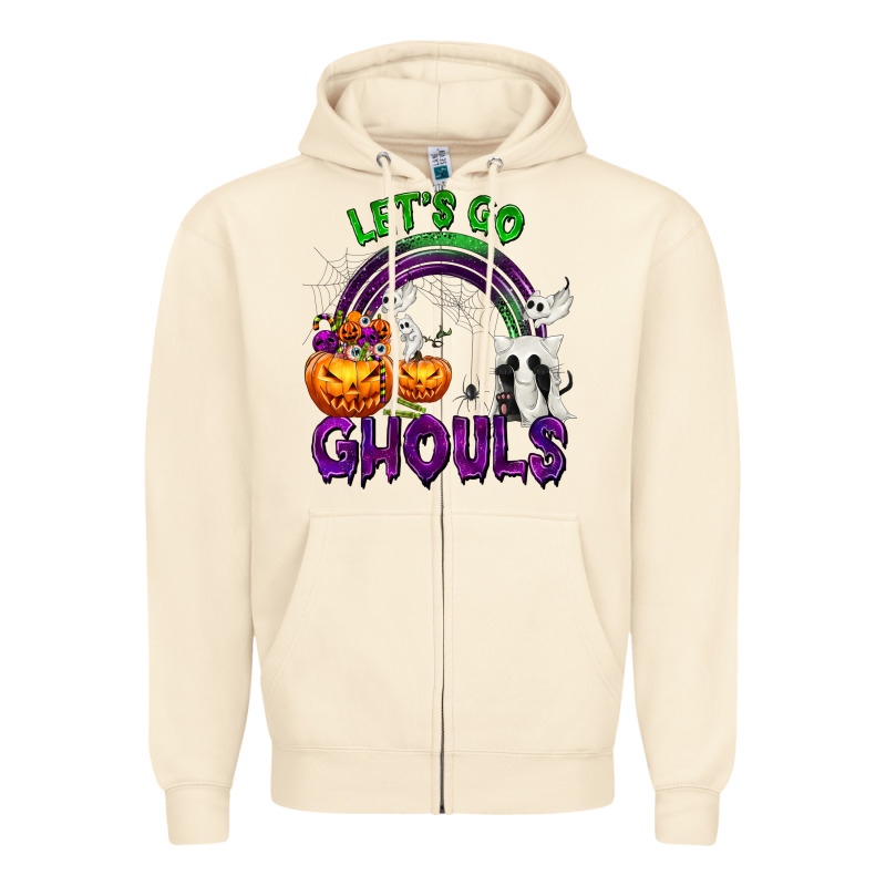 Let's Go Ghouls Zipper Hoodie by texasbilliewilder | Teevron