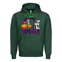 Sports Green Let's Go Ghouls Zipper Hoodie - texasbilliewilder