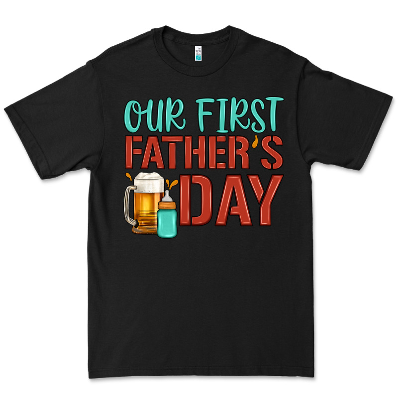 Our First Father's Day Premium Tee by Artiststas | Teevron